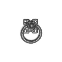 black antique ironwork ring door or gate handle 911