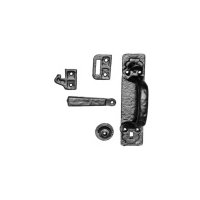 black antique ironwork thumb latch set 101mm 1124