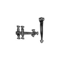 black antique ironwork thumb latch set 152mm 1147