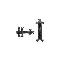 black antique ironwork thumb latch set 190x63mm 3631