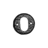 Black Antique Ironwork Oval Keyhole Cover 1402