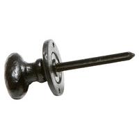 Black Antique Ironwork Serrated Spindle Knob 5132