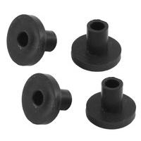 Black Rubber Spacer Sleeves 6x14mm Pack of 10