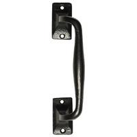 black smooth iron door pull handle 3651