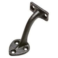 Black Smooth Iron Bannister Bracket 3491