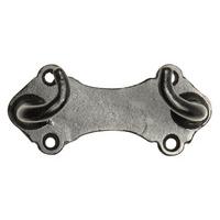 Black Smooth Iron Broom Holder 2...