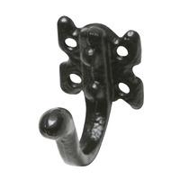 black antique ironwork coat hook 1129