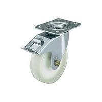 Blickle 298679 steel sheet -swivel castor with wheel stops, Ø 100 mm Type (misc.) Swivel castor with mounting plate and