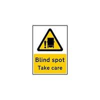 Blind Spot Take Care Self Adhesive Vinyl Sticker (small)