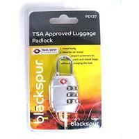 blackspur tsa approved metal body luggage padlock pd137