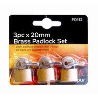 Blackspur Bb-pd112 Brass Padlock Set