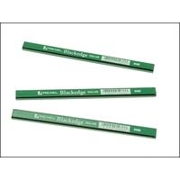 Blackedge Card of 12 Carpenters Pencils - Green/Hard 34332