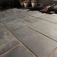 Blue Black Natural Slate Mixed Size Paving Pack (L)3690mm (W)2760mm 10.20 m²