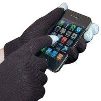 black smartphone touch screen gloves