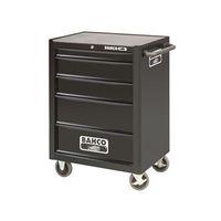 Black 5 Drawer Tool Trolley With Inlays & Tools