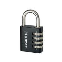 black finish 40mm 4 digit combination padlock