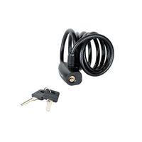 black self coiling keyed cable 18m x 8mm