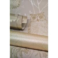 Blendworth Wallpapers Tawny Owl - Gold, Tawny01