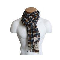 Blue and Brown Weave Scarf