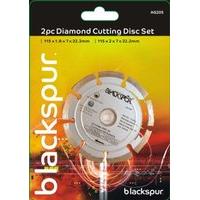 Blackspur 2 Piece Diamond Cutting Disc Set