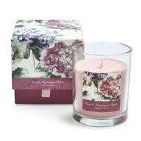 bloom rose hydrangea petal boxed jar candle
