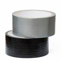 black silver gaffer tape w42mm pack of 2