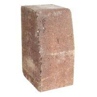 block kerb red l100mm h200mm t125mm