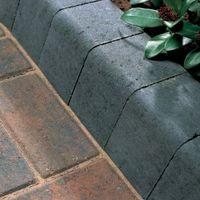 Block Kerb Charcoal (L)100mm (H)200mm (T)125mm Pack of 192