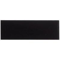 Black Glass Wall Tile (L)300mm (W)100mm