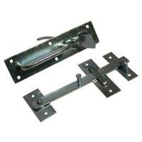 blooma zinc effect steel latch l45mm