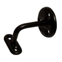 blooma black steel handrail wall bracket w11mm l58mm