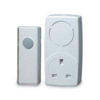 Blyss Wirefree White Plug-In Door Bell Kit