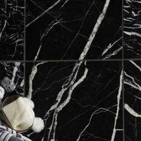 black marble black marble wall floor tile pack of 5 l305mm w305mm