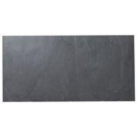 Black Matt Patterned Slate Wall & Floor Tile Pack of 5 (L)600mm (W)300mm