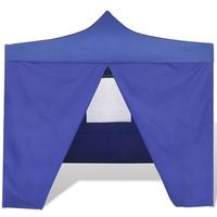 Blue Foldable Tent 3 x 3 m with 4 Walls