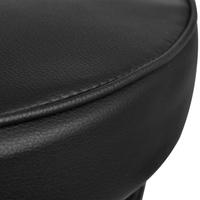 Black Storage Stool Ottoman