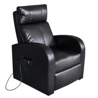 Black Artificial Leather Electric Massage Chair