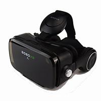 Black VR 3D Glasse Integrated Earphone Virtual Reality Headset BOBO VR for 4.7-6.2 Inch Smartphone