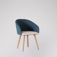 Blay Armchair in petrol blue