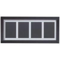 Black Multi Aperture Wood 4 Aperture Picture Frame (H)52.7cm x (W)22.7cm