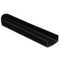 black pvc u profile h7mm w4mm l1m