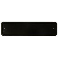 Black Aluminium Door Blank Plate