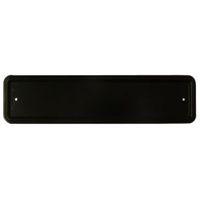 black aluminium door blank plate