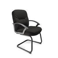 BLACK FRAME CANTILEVER VISOTRS CHAIR