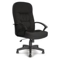 BLACK FABRIC HIGH BACK EXECUTIVE ARMCHAIR