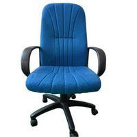 BLUE FABRIC HIGH BACK, MANAGERS ARM CHAIR