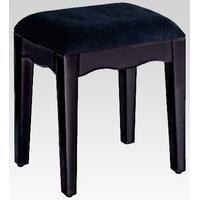 Black Mirrored Stool