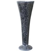 black sparkle mosaic trumpet vase set of 4