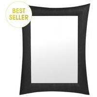 Black Faux Stingray Wall Mirror (Set of 3)