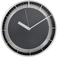 Black and Silver Neptune Twin Wall Clock